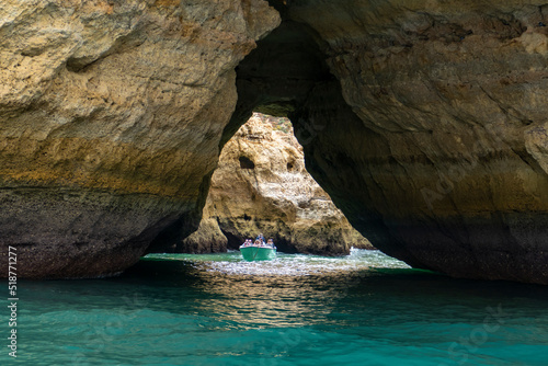 Benagil is one of the finest natural features of the Algarve. This dramatic limestone coastline is formed of sea pillars, fragile rock arches and hidden grottos. 