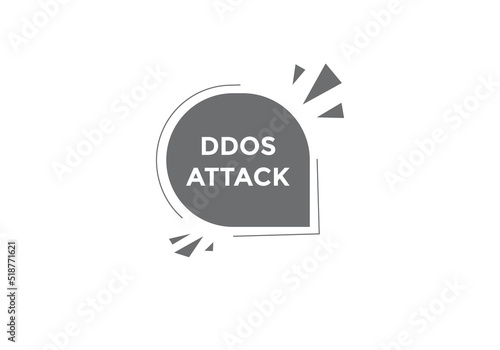 ddos attack Colorful web banner. vector illustration. ddos attack label sign template
