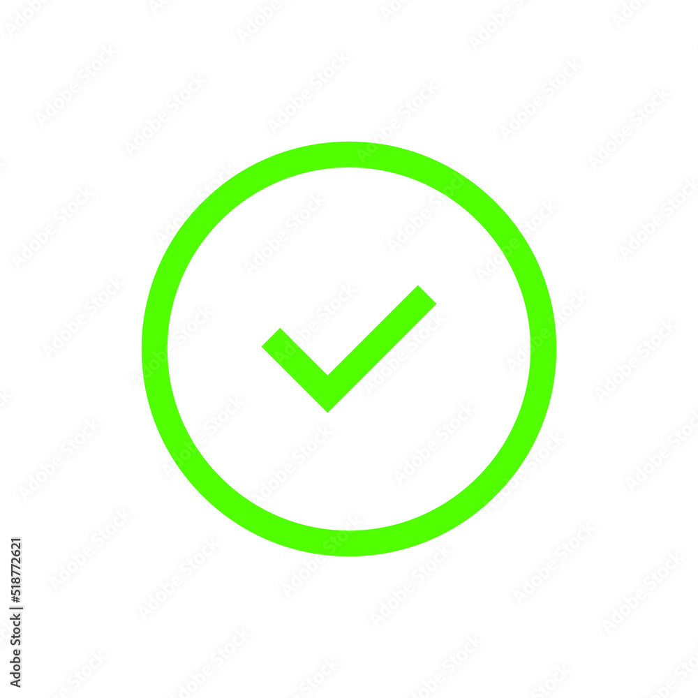 Checkmark flat icon button, ui icon Checkmark flat icon button, ui icon
