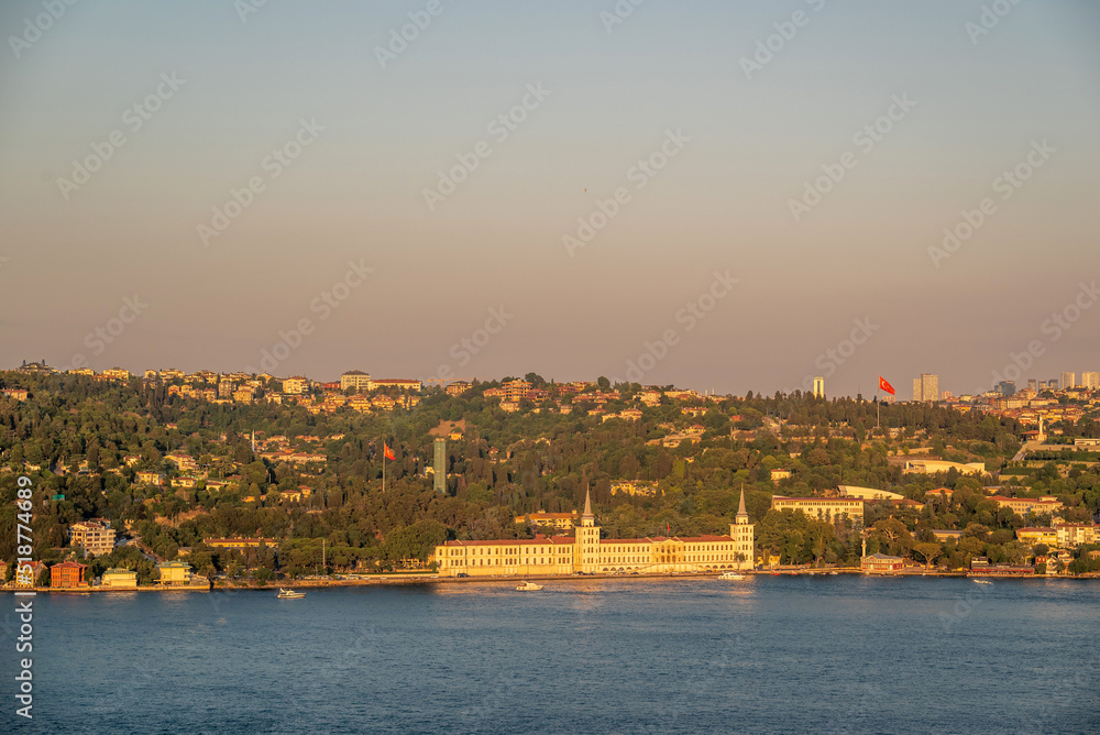 View of the Bosphorus before sunset time