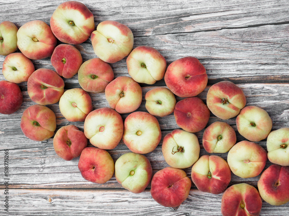 peaches on a wooden surface peaches on a wooden surface