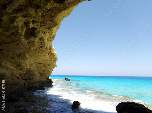 rock in the sea