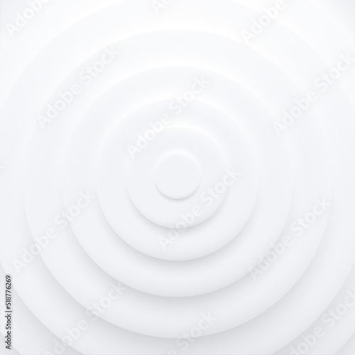 neumorphism style white background with ripple circle style photo