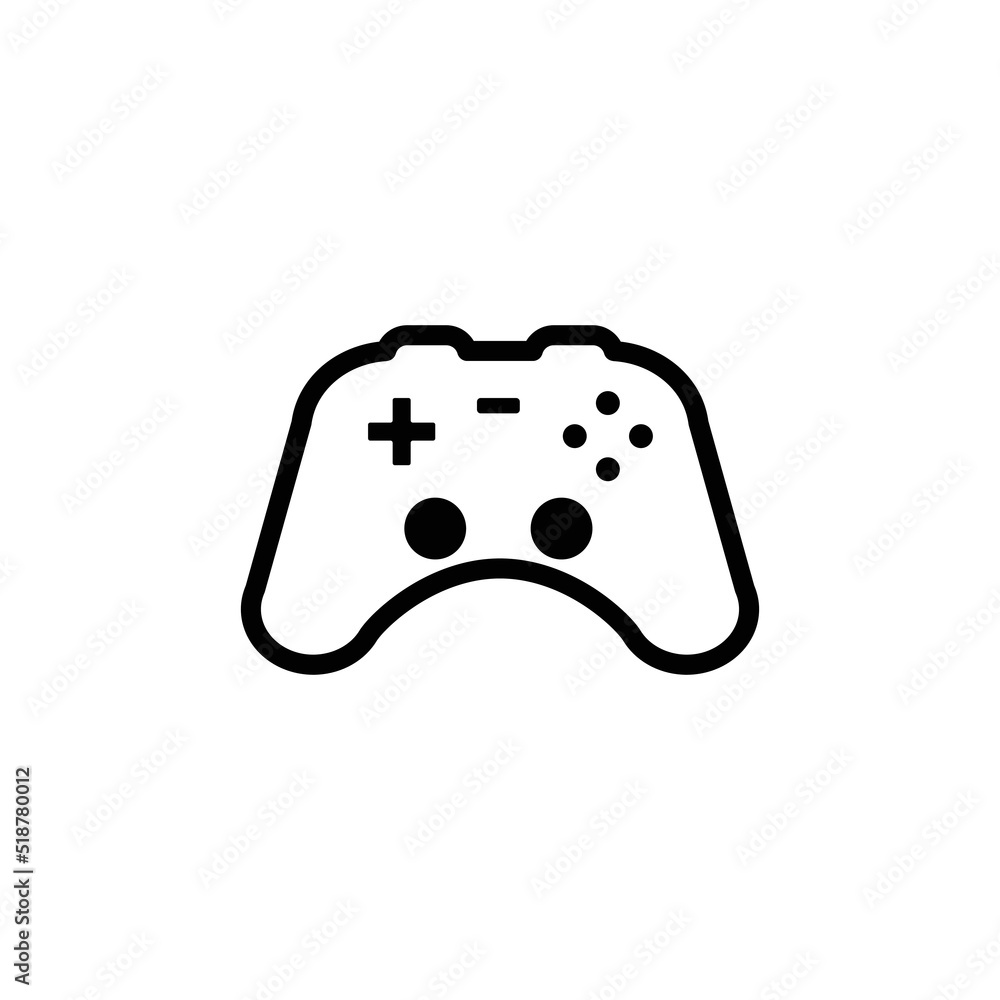 Play Icon, Game Icon Sign Vector Isolated on White Artboard Play Icon, Game Icon Sign Vector Isolated on White Artboard