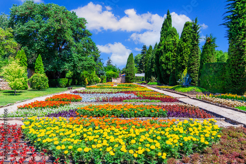 Balchik Palace, Bulgaria. The botanical garden of the Queen Marie of Romania at Bulgarian Black Sea coastline. photo