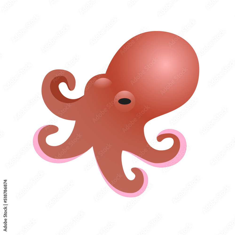 Fototapeta premium Octopus Design Very Cool