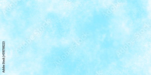 White and blue mixed watercolor painted leaks and scratched effects blue background, Cloudy watercolor shades shinny and fresh blue sky background, Beautiful and cloudy blue paper texture background.