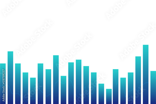 Stock Market Chart White Background