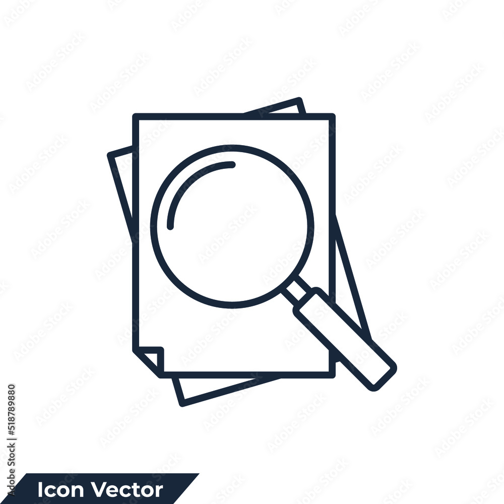 review icon logo vector illustration. audit symbol template for graphic and web design collection review icon logo vector illustration. audit symbol template for graphic and web design collection