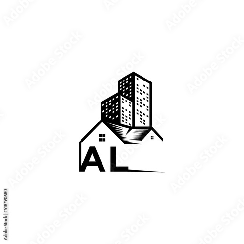 AL realtor concept initial logo with high quality design