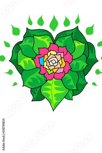 Metta sacred blooming flower