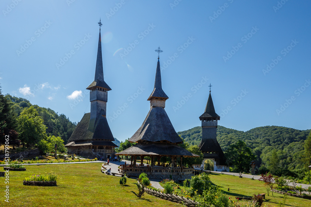 The Barsana Monastery in the Maramures in Romania The Barsana Monastery in the Maramures in Romania
