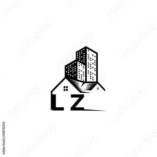 LZ realtor concept initial logo with high quality design photo