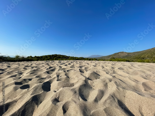 Patara beach and sand dunes in Turkey