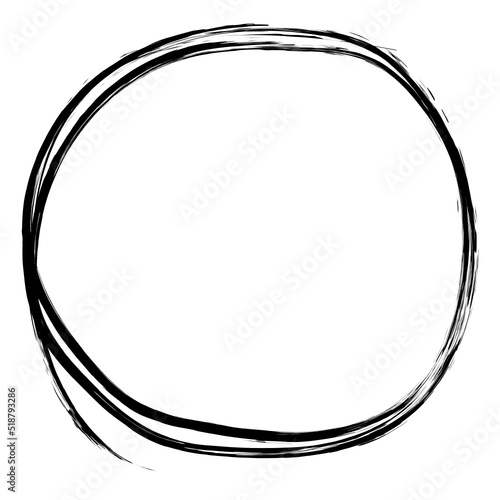 circle doodle frame 