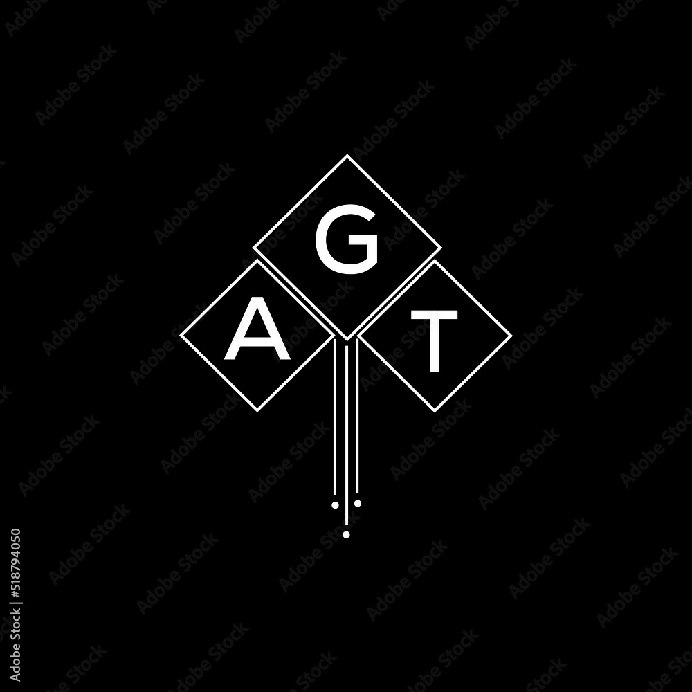AGT letter logo design with white background in illustrator, AGT vector ...