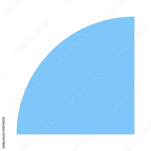 quarter circle element
