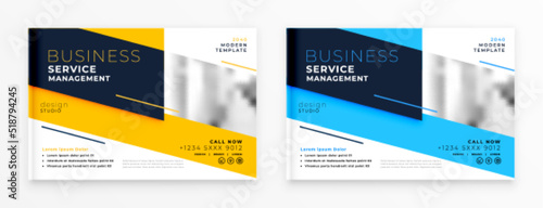attractive business brochure flyer presentation template design