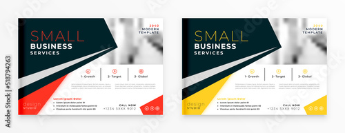 business brochure leaflet in professional style