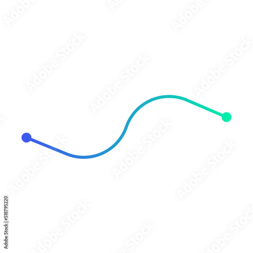 gradient curve line point 