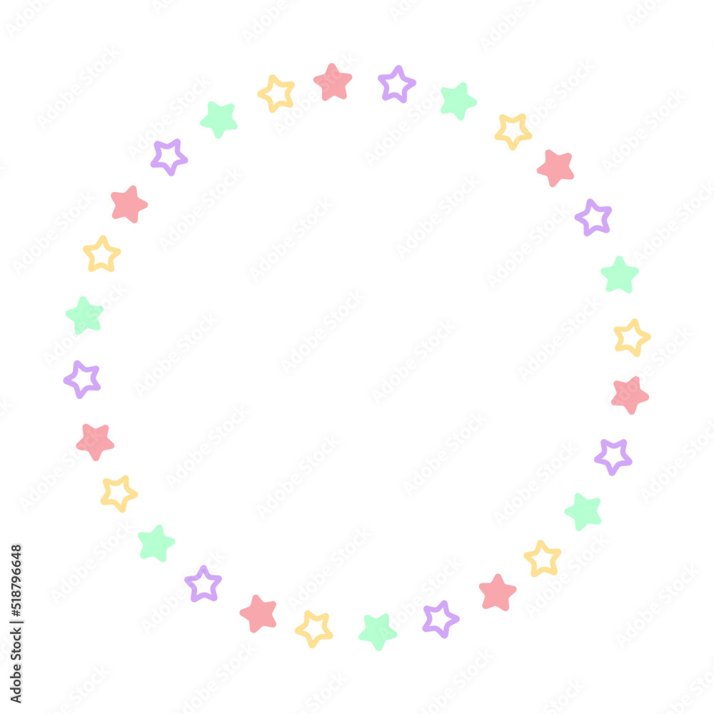 colorful circle frame
