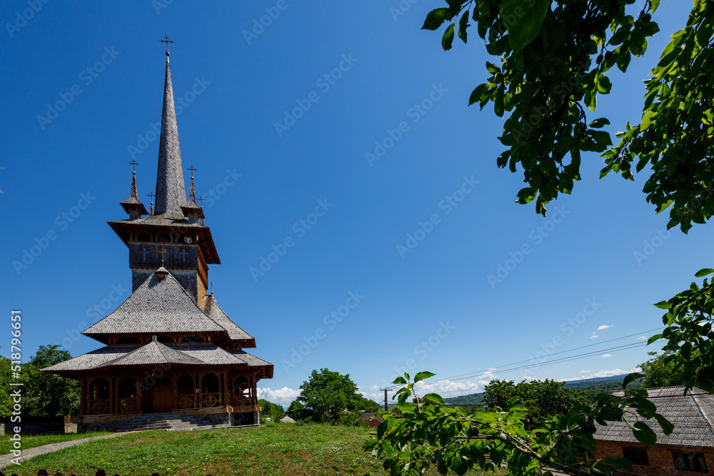 The wooden church of Calinesti Susani in the Maramures of Romania The wooden church of Calinesti Susani in the Maramures of Romania