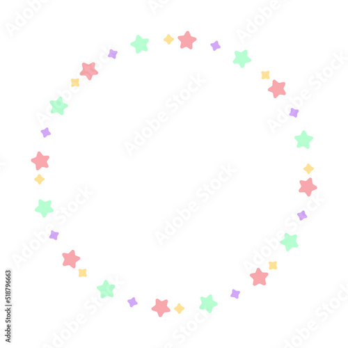 colorful circle frame 