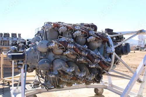 Military airplanes and aircraft engines vintage