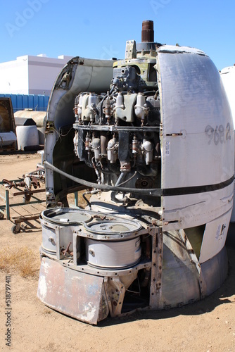 Military airplanes and aircraft engines vintage