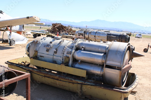Military airplanes and aircraft engines vintage