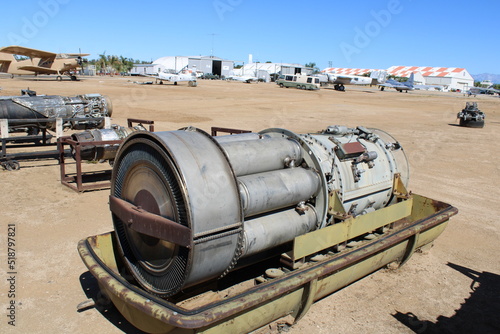 Military airplanes and aircraft engines vintage