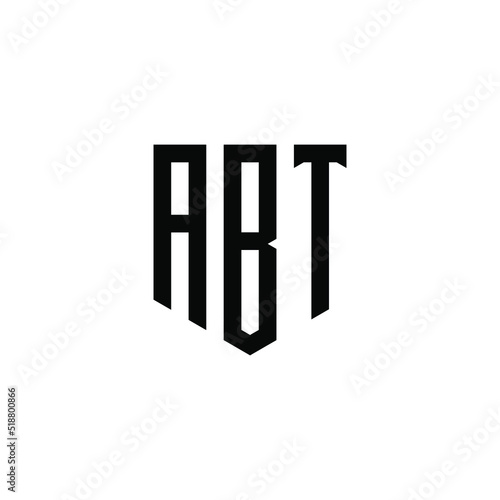 abstract letter abt logo design. initials abt logo