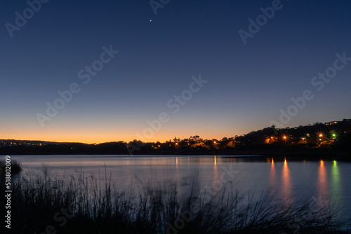 Night view of the Dee why Lagoon