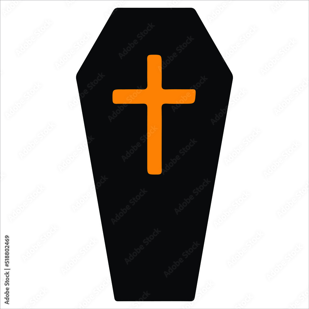 Obraz premium Halloween theme icon. Flat graphic design. Symbol on white background. Vector illustration. EPS10.