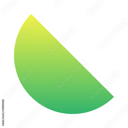 gradient half circle line element
