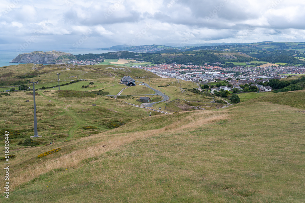 View from Great Orme summit, Llandudno, Wales View from Great Orme summit, Llandudno, Wales
