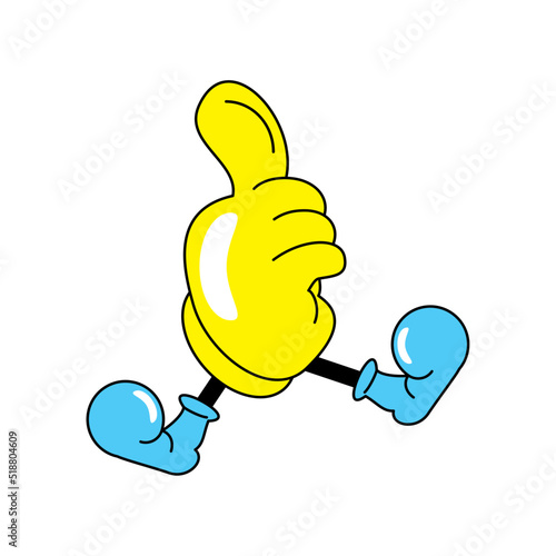 hand thumb up cartoon