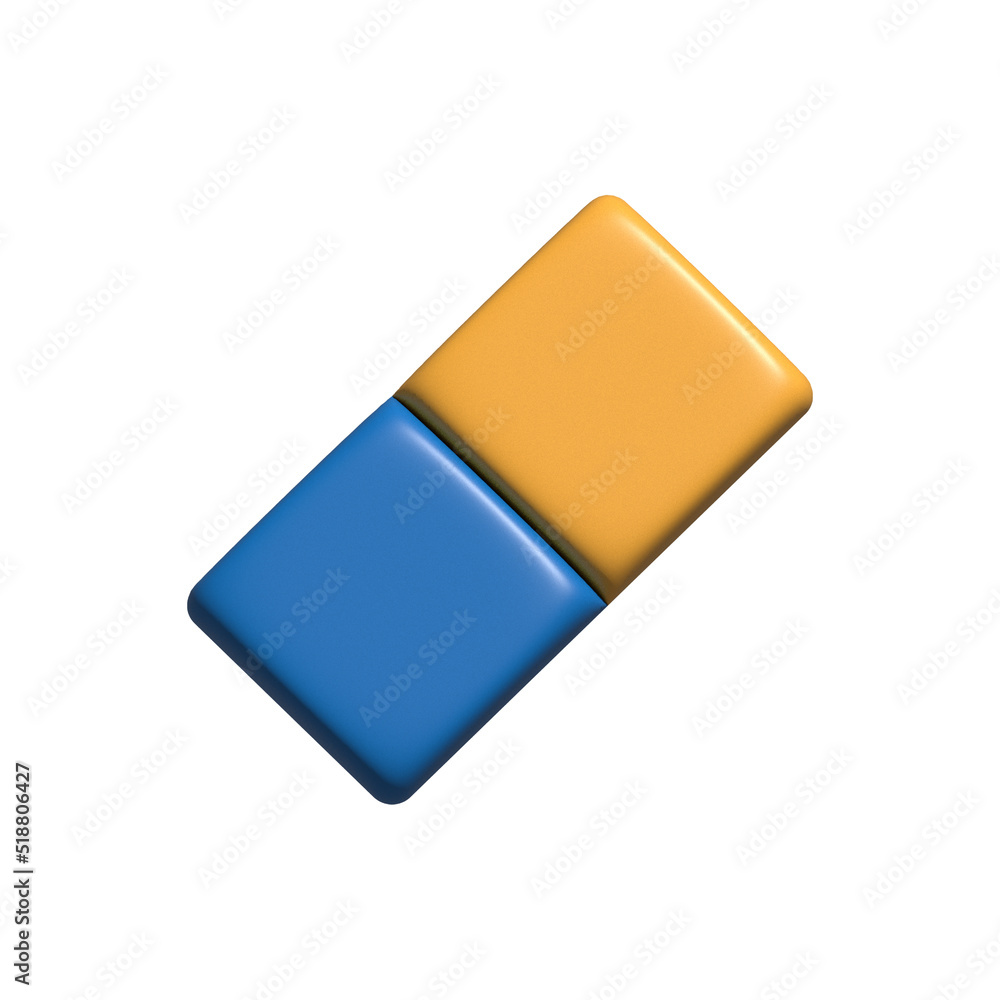 eraser 3d object illustration rendering icon isolated eraser 3d object illustration rendering icon isolated