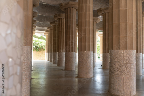 Photography columns in the town