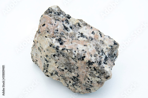granite igneous rock over white background