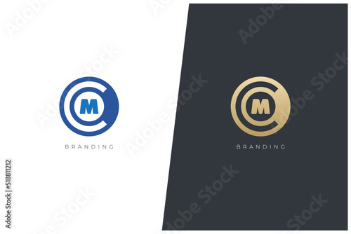 MLetter Logo Vector Concept - Monogram Icon Trademark. Universal M Logotype Brand photo
