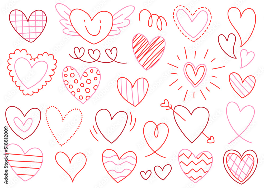 cute heart outline