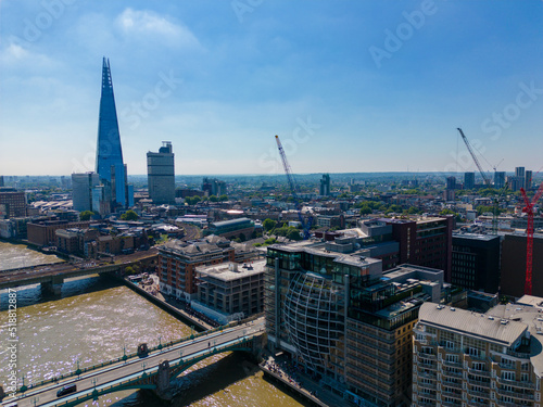 Aerial photo of buildings on London Bankside UK photo