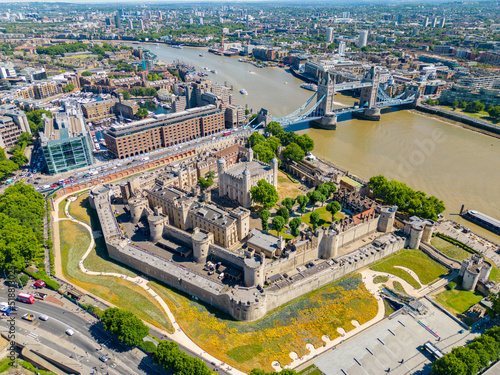 Aerial photo Tower of London circa 2022 photo
