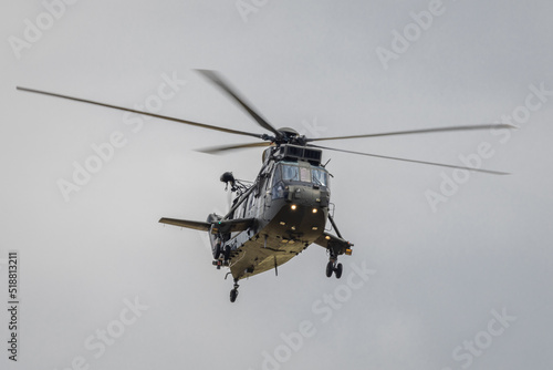 Fototapeta Naklejka Na Ścianę i Meble -  A vintage Westland Sea King helicopter of the Royal Navy air sea rescue
