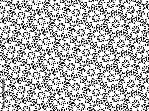 Ornament with elements of black and white colors.