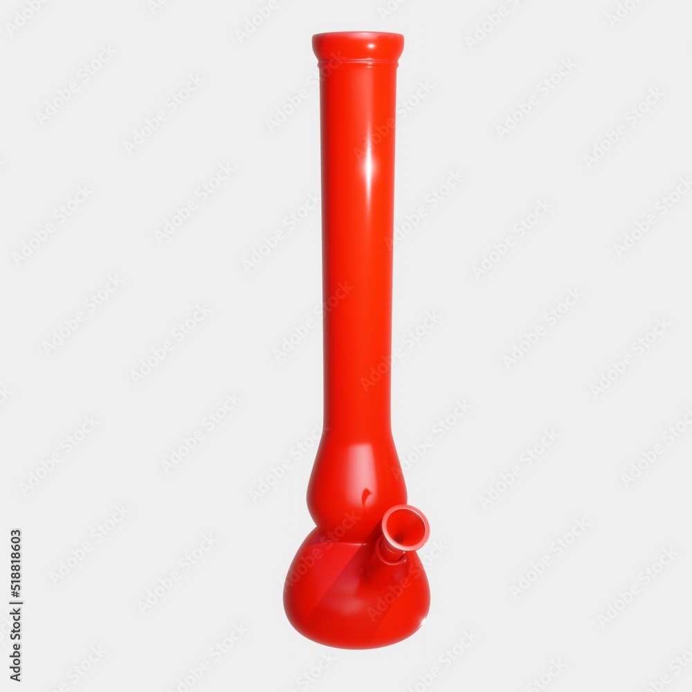 Red Plastic Bong Red Plastic Bong