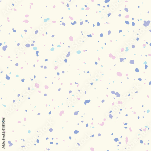 Terrazzo seamless pattern. Vector colorful pattern with pebbles and stone. Pattern ideal for wrapping paper, wallpaper, terrazzo flooring	