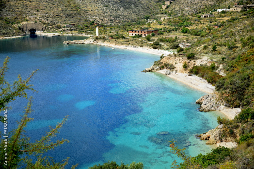 Crystal clear waters with sandy beaches and secluded bays.Along the Ionian coast is the most beautiful sea where the rugged coast offers magnificent bays with sandy or pebble beaches with a blue-green