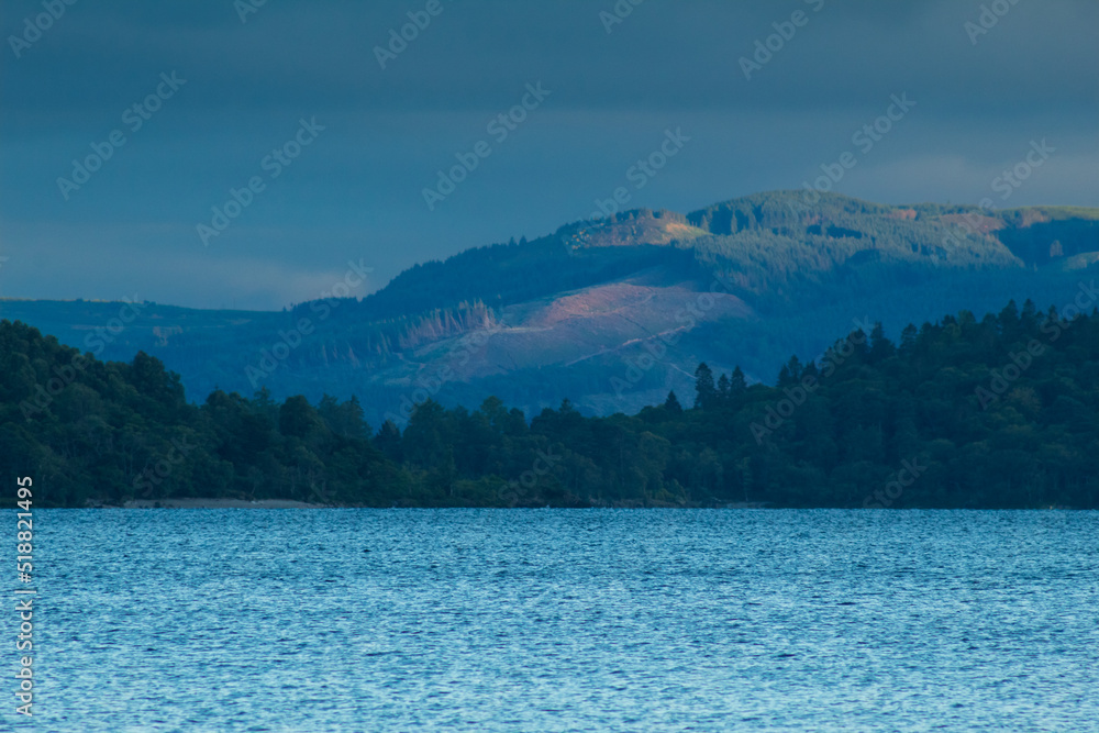 Scottish Loch Lomond and the Trossach mountains Scottish Loch Lomond and the Trossach mountains